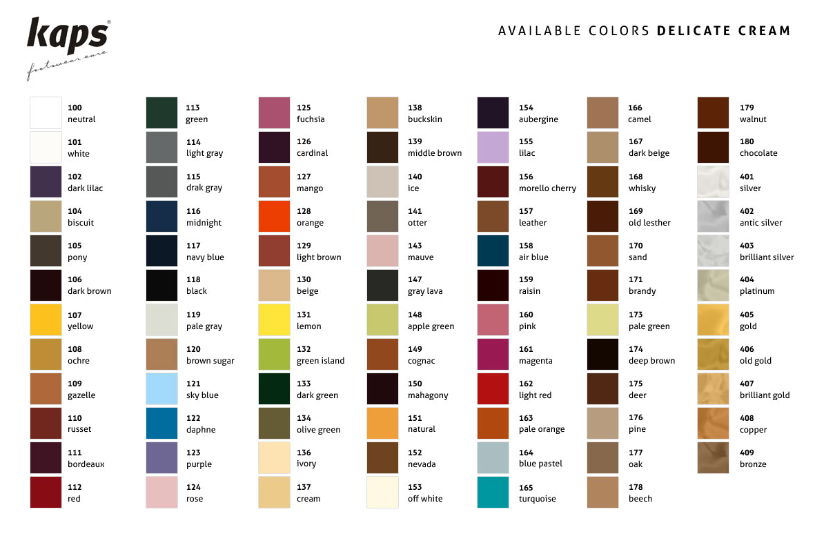 Kaps Metalic Delicate Shoe Cream 50ml