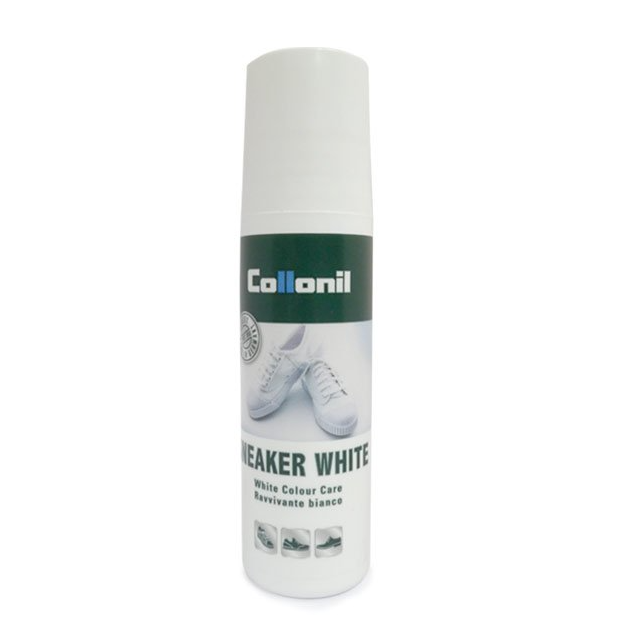 Collonil Sneaker White is a liquid whitener with sponge applicator.