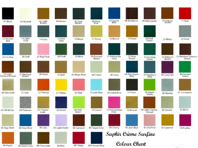 Saphir pate de luxe 2025 colors